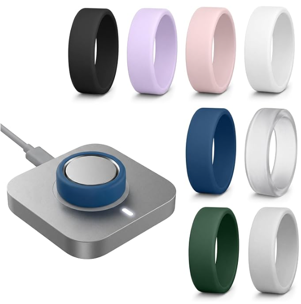 8 Pack Silicone Ring Cover Compatible with Oura Ring 5